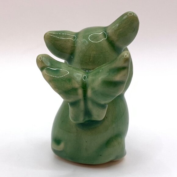 See No Evil - Hear No Evil Pig Angels Ceramic Figurine Tchotchke Flying Pigs - Picture 5 of 13